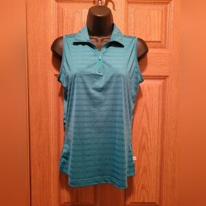 Lady Hagen Sleeveless 1/4 Zip Golf Polo Shirt Size XS EUC!